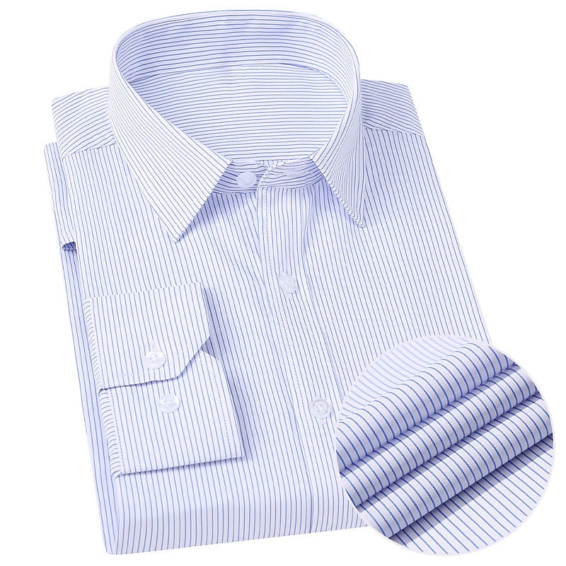 Men's Dress Shirt Stripe Wedding Outdoor Grape Blue Purple Light Blue Long Sleeve Turndown Summer Spring & Summer Clothing Apparel Print2