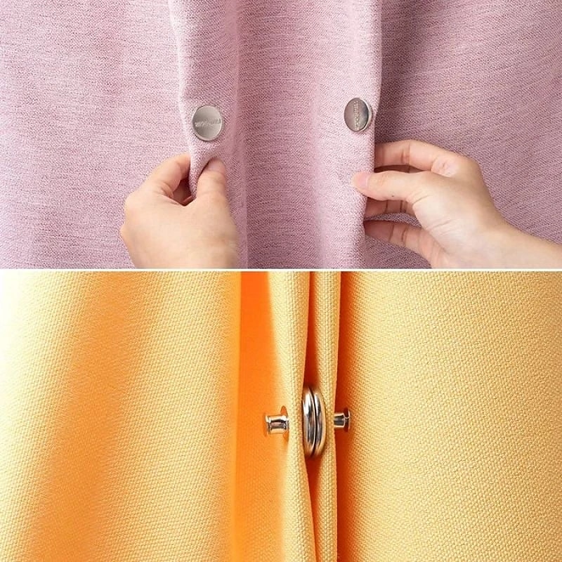 3pairs Magnetic Curtain Button Clip Detachable Magnet Buckle For Curtain Light Leakage Prevention Button No-punching Buckle Home Decor4