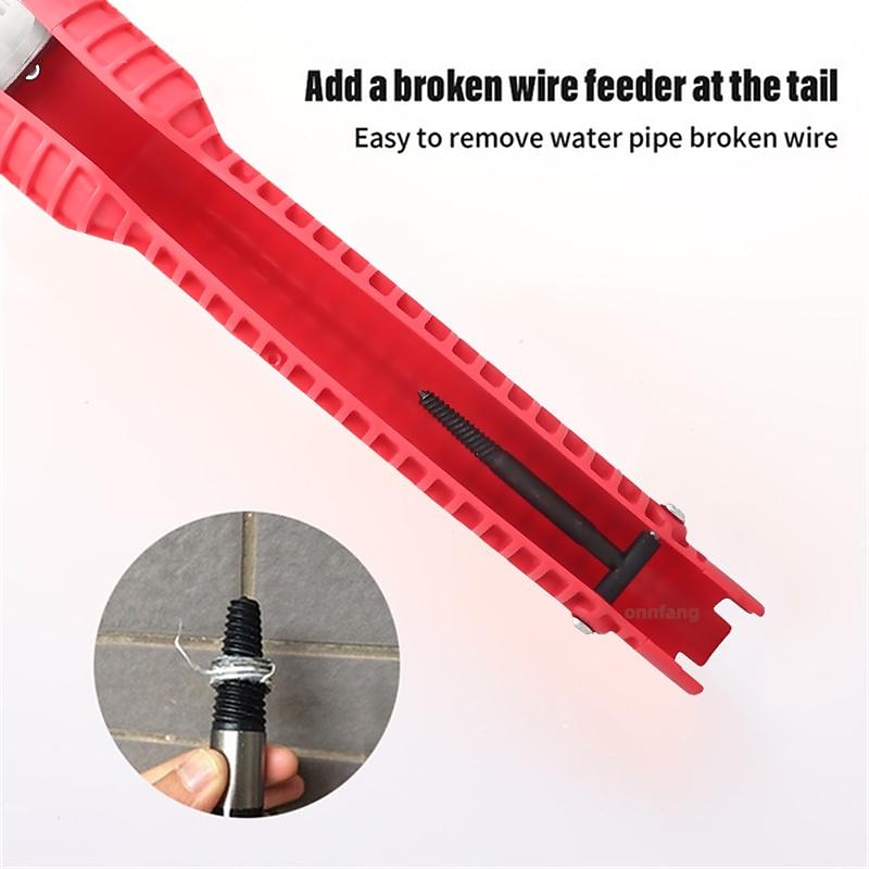 8 in 1 Sink Wrench Multi-Munction Water Pipe Faucet Wrench Repair Tool, Non-slip Kitchen Bathroom Faucet And Sink Installer, Wrench Tool For Repairing Plumbing4