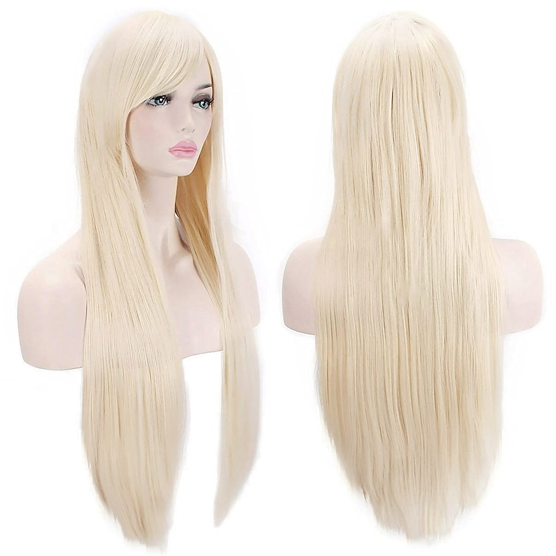 Wigs 32 80cm Long Straight Anime Fashion Women's Cosplay Wig Party Wig Halloween Cosplay Party Wigs