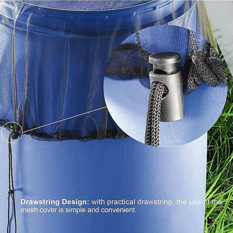 Adjustable Mesh Cover For Rain Barrel, Anti Falling Leaves Filter Screen, Gardening Supplies4