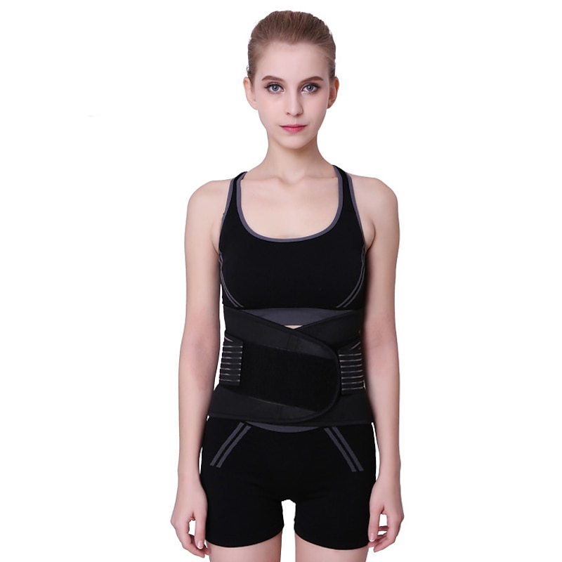 1PC Back Brace for Men and Women - Breathable Waist Lumbar Lower Back Support Belt for Sciatica Herniated Disc Scoliosis Back Pain Relief Heavy lifting with Dual Adjustable Straps