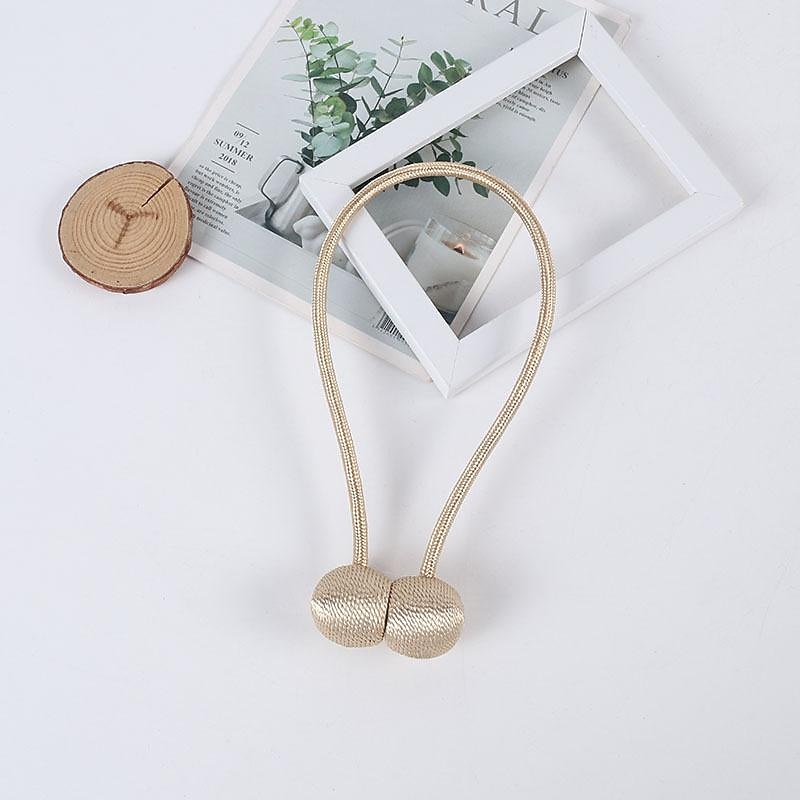 Magnetic Curtain Tie Backs Window Gold Curtain Tiebacks Buckles Holdbacks Clip for Home Bedroom Office Decorative Curtain 1 PCS2