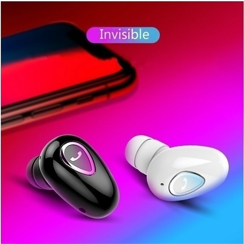 Wireless Bluetooth Earphone Mini Invisible In-Ear Sports Earbuds with Microphone Super Stereo Headphones2