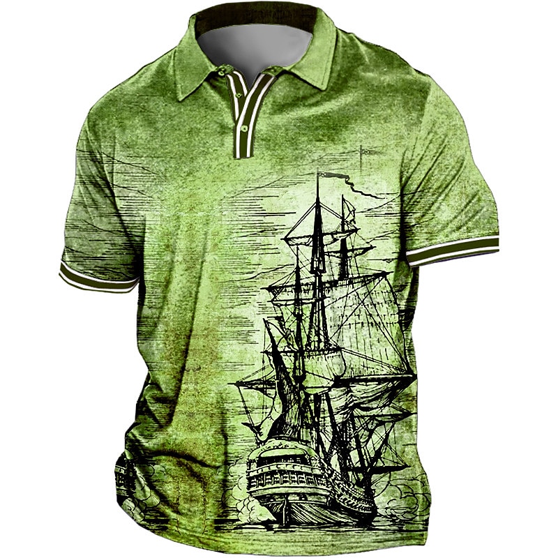 Men's Plus Size Polo Shirts Big and Tall Graphic Prints Turndown Buttons Short Sleeve Spring & Summer Sports Fashion Streetwear Designer Outdoor Vacation Tops3