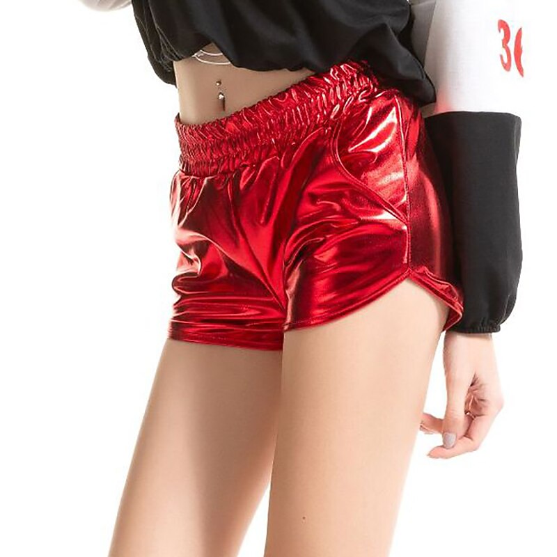 Disco Dance Costumes  Exotic Dancewear Pole dance Shorts Ruching Pure Color Women's Performance Training Natural Polyester2