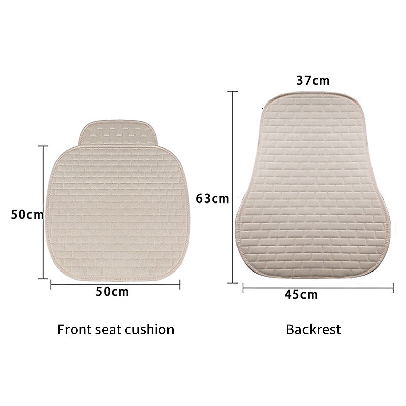 Linen Flax Car Seat Cover – Front Seat Cushion Pad, Breathable Auto Interior Accessory for Car SUV4