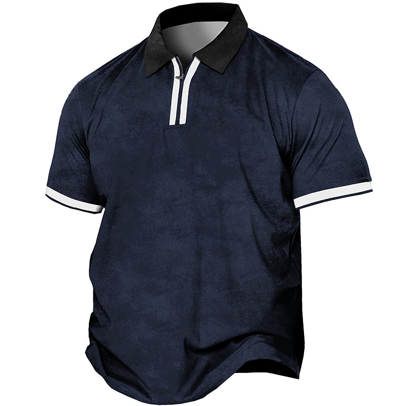 Men's Plus Size Polo Shirt Big and Tall Graphic Prints Turndown Button Short Sleeve Spring & Summer Sports Fashion Streetwear Designer Outdoor Street Tops4