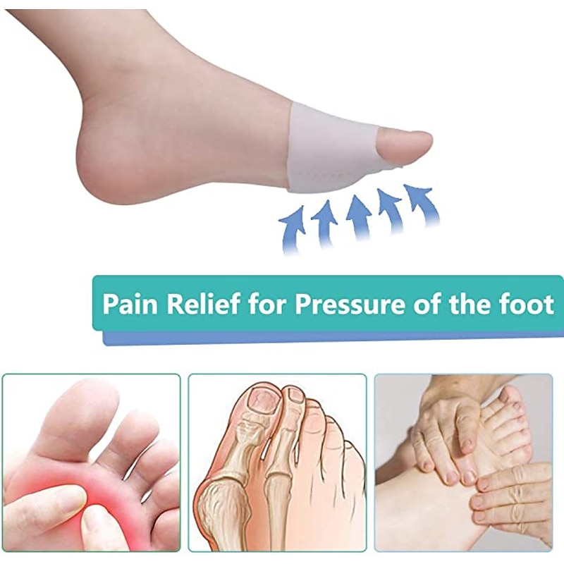 Metatarsal Pads, Gel Toe Separators, Bunion Corrector Cushion, Toe Spacers, Ball of Foot Cushions, Soft&Breathable, Idea for Mortons Neuroma, Blisters, Diabetic Feet, Hammer Toe, Rapid Pain Relief2