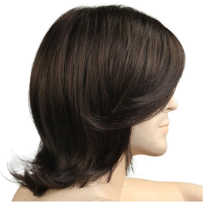 Men's Wig with Long Curl and Partial Fringe3