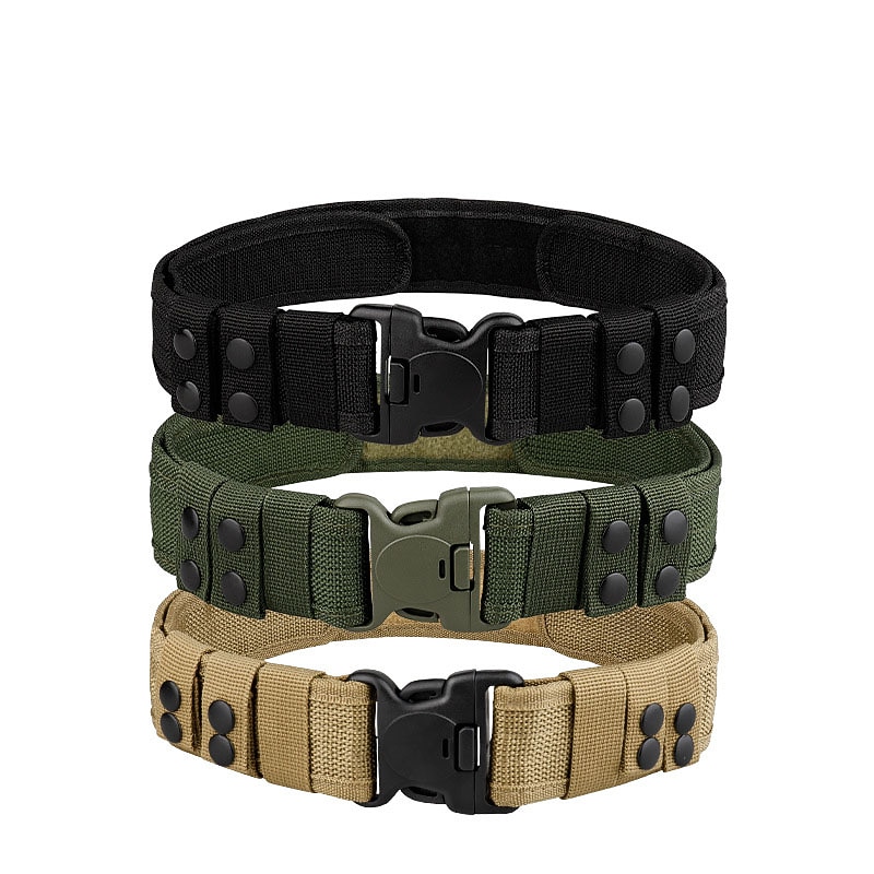Men's Belt Tactical Belt Nylon Web Work Belt Black Ginger Straw Military Army Plain Daily Wear Going out Weekend2