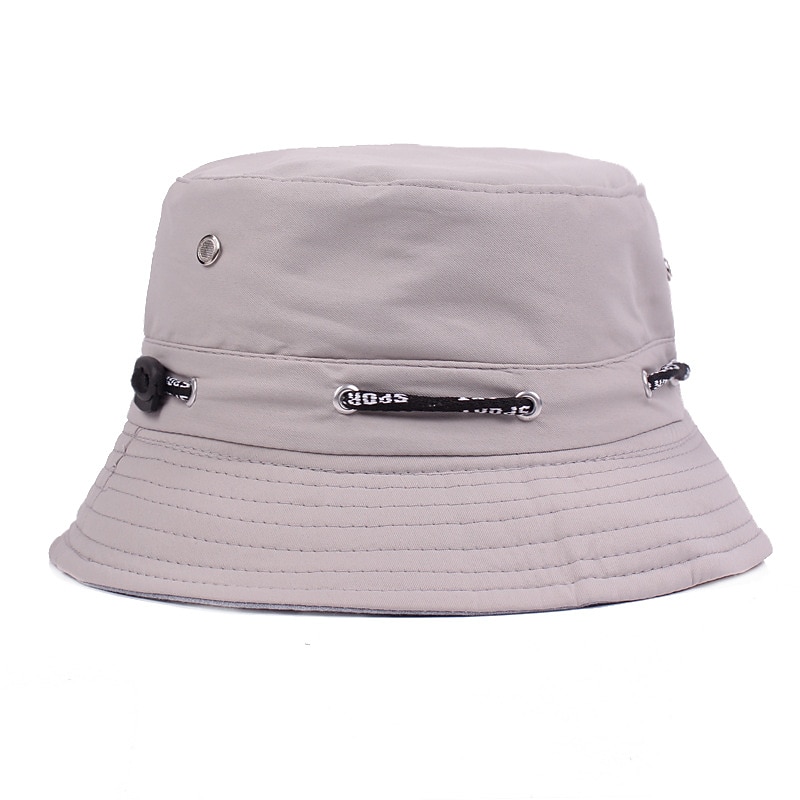 Men's Bucket Hat Black White Polycotton Streetwear Stylish Casual Daily Outdoor clothing Holiday Plain Sunscreen 13