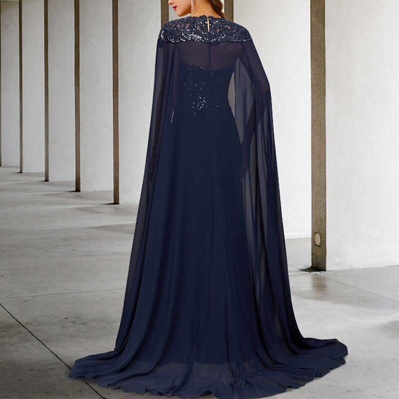 Shawl & Wrap Shawls Women's Wrap Wedding Guest 's Wraps Elegant Pure Sleeveless Chiffon Wedding Wraps With Paillette For Party Evening All Seasons2