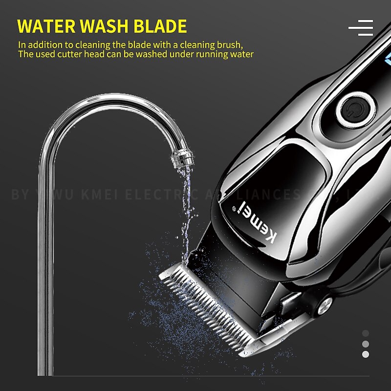KEMEI Rechargeable Hair Trimmer For Men Shaver Professional Hair Clipper Hair Cutting Machine Barber Accessories Cut Machin Beard4
