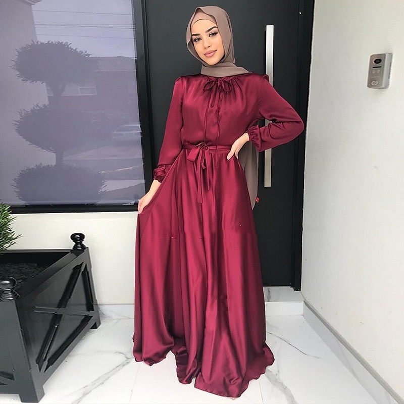 Women's Dress Abaya Religious Saudi Arabic Arabian Muslim Ramadan Adults Dress3