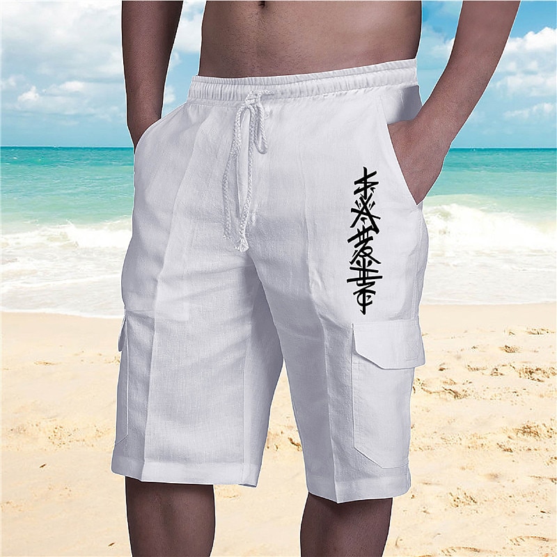 Men's Graphic Slogan Shorts Summer Shorts Beach Shorts Mid Waist Streetwear Designer Casual Daily Holiday Drawstring Elastic Waist Print Designer Clothing Apparel2