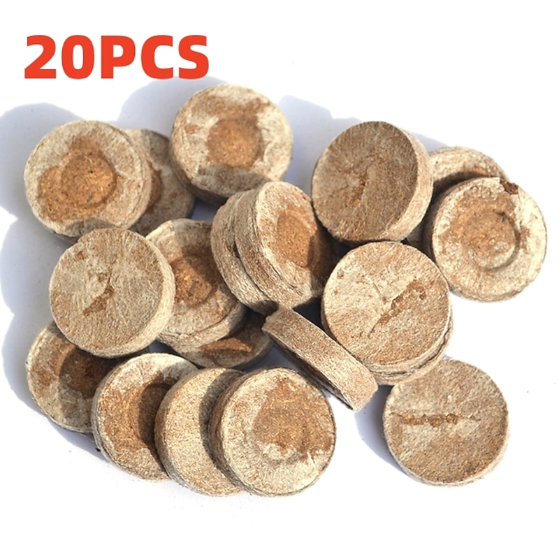20pcs Peat Pellet Seed High Quality Plug Seed Starter Practical Pallet Seedling Block Soil Block Nutrient Soil Block2