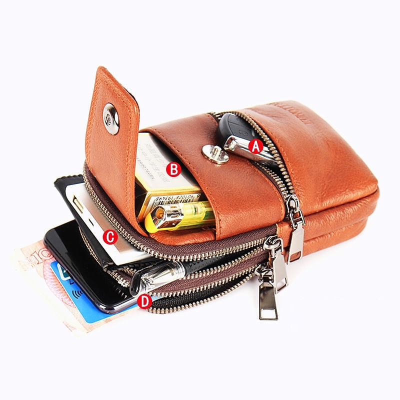 1 Pack Belt Pouch / Belt Bag Clip On Phone Case Portable Zipper Large Capacity Phone Case Dry Bag Mobile Rain Cover for For iPhone 14 Pro Max 13 12 Mini 11 Samsung Galaxy S22 Ultra Plus S21 A73 A534