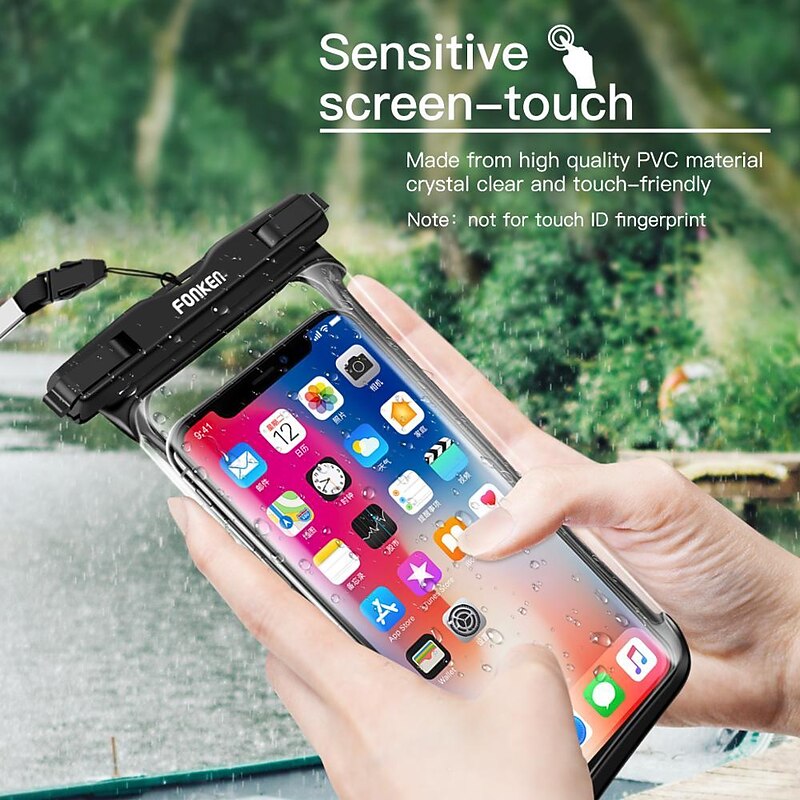 Full View Waterproof Case for Phone Underwater Snow Rainforest Transparent Dry Bag Swimming Pouch Big Mobile Phone Covers2