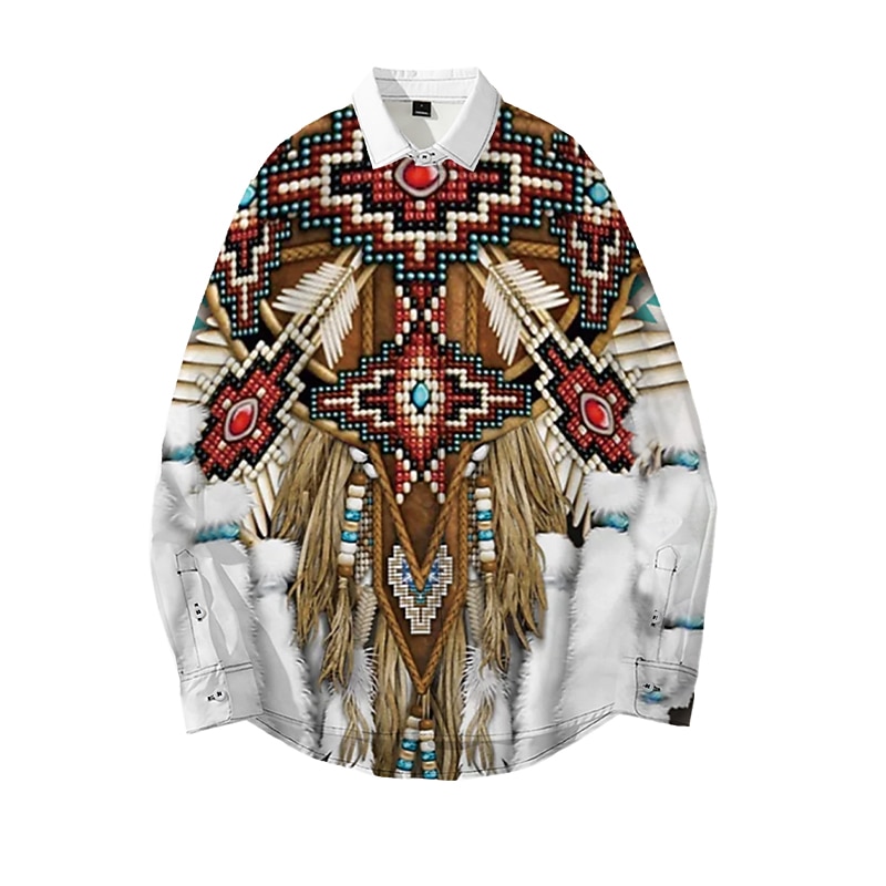 American Indian Native American Blouse / Shirt Print Graphic For Couple's Men's Women's Adults' 3D Print Casual Daily4