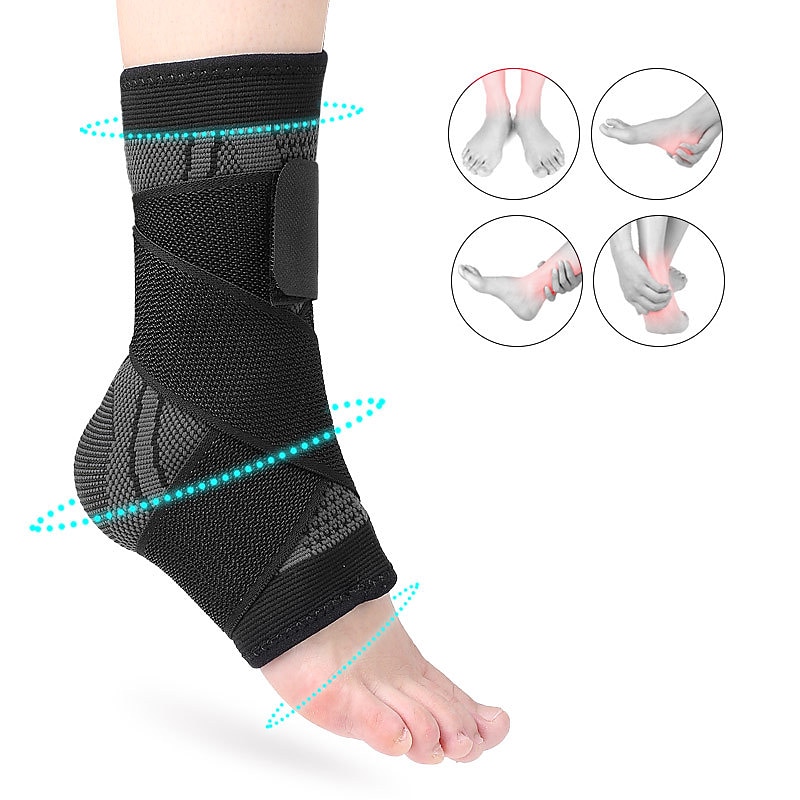 1PC Ankle Brace for Women & Men - Ankle Brace for Sprained Ankle Ankle Support Brace for AchillesTendonSprainInjury Recovery Lace up Ankle Brace for Running Basketball Volleyball