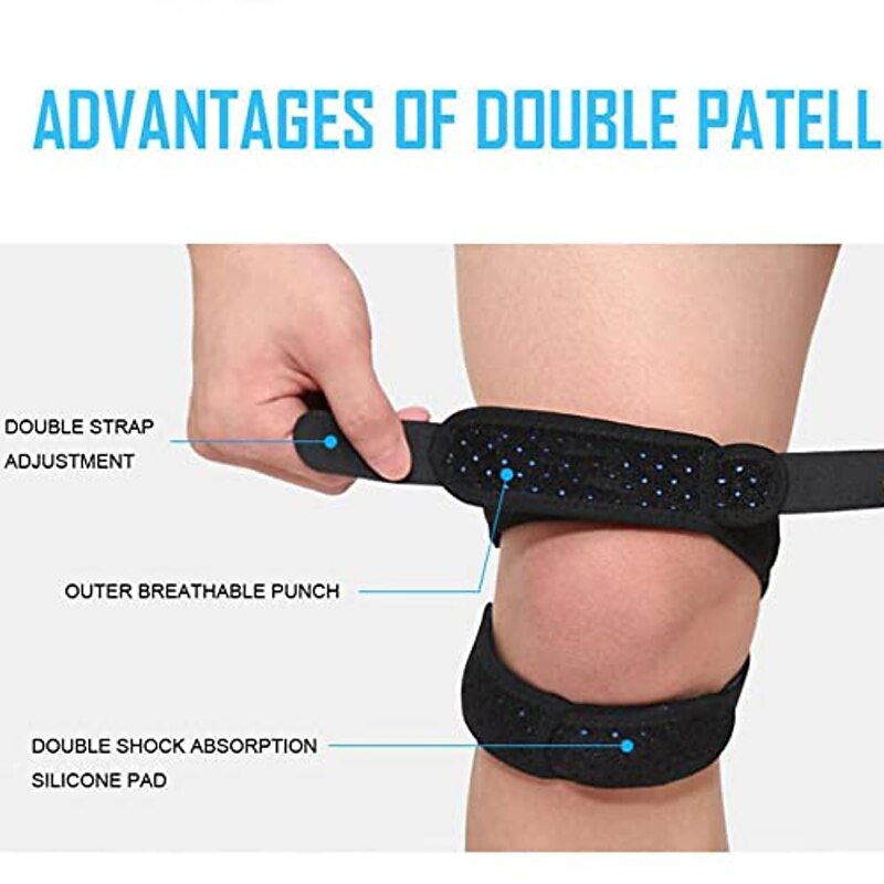 1PC Patella Tracking Short Knee Brace - Running Exercise Athletic Support Sleeve Stabilizer for Post Kneecap Dislocation Tendonitis Ligament Patellofemoral Pain MCL / LCL Injuries4
