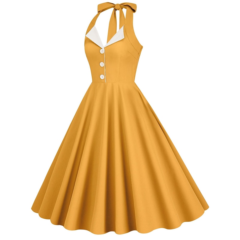 Retro Vintage 1950s Vacation Dress Dress Flare Dress Fancy Dress Women's Carnival Masquerade Daily Wear Date Bachelorette Party Adults' Dress Homecoming Dresses2