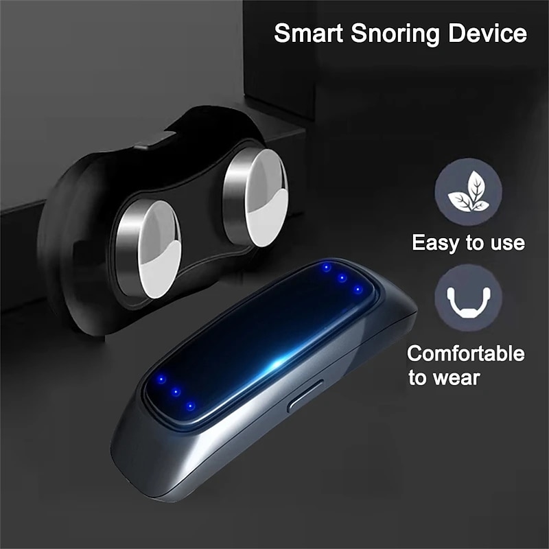 New Smart Anti-snoring Device EMS Pulse Sound Wave Induction anti Sleep Snoring Artifact Specializing Snoring for Men Women3