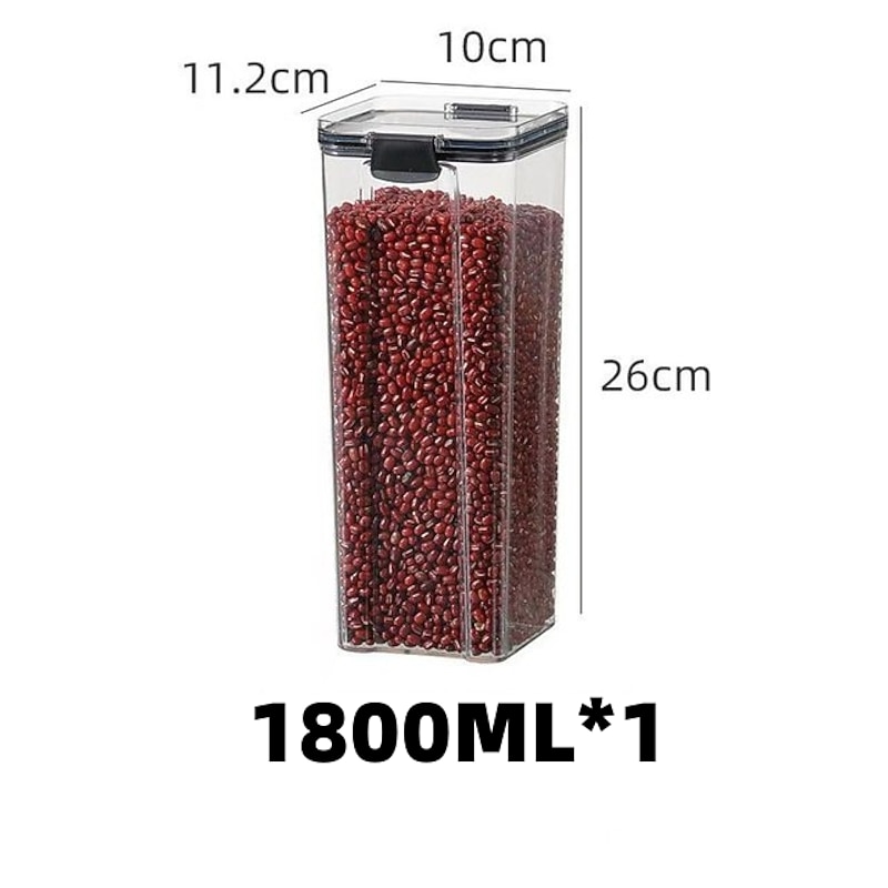 Sealed cans Grains kitchen to store food grade transparent plastic cans box snack dry goods tea storage tank kitchen items2