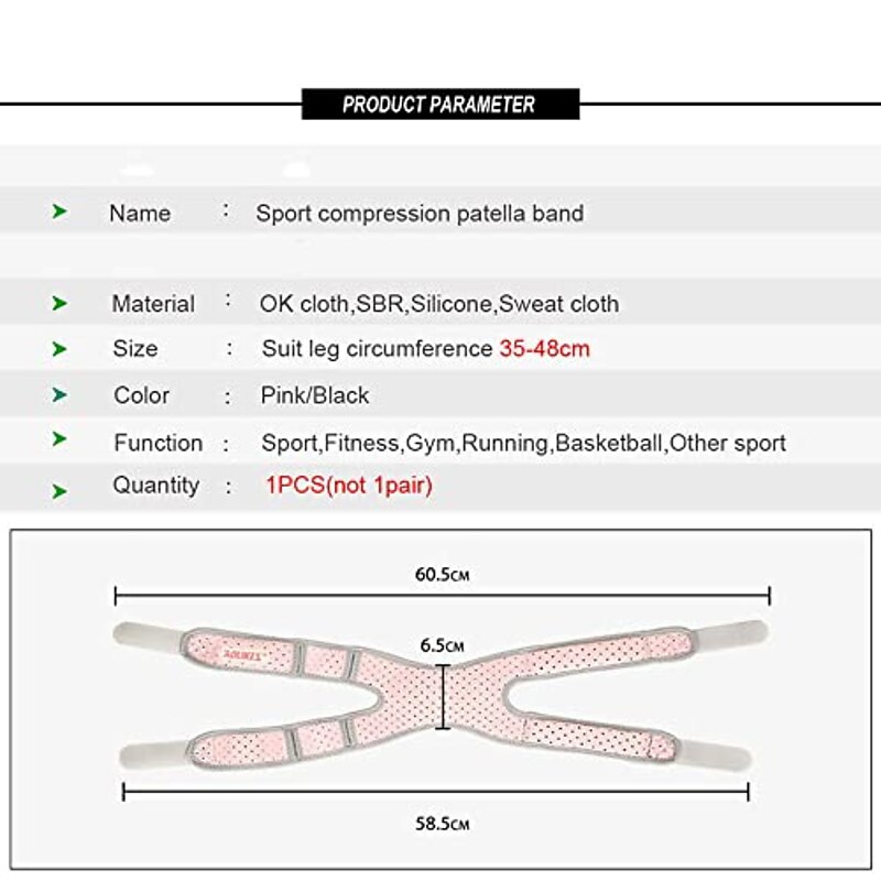 1PC Patella Tracking Short Knee Brace - Running Exercise Athletic Support Sleeve Stabilizer for Post Kneecap Dislocation Tendonitis Ligament Patellofemoral Pain MCL / LCL Injuries3