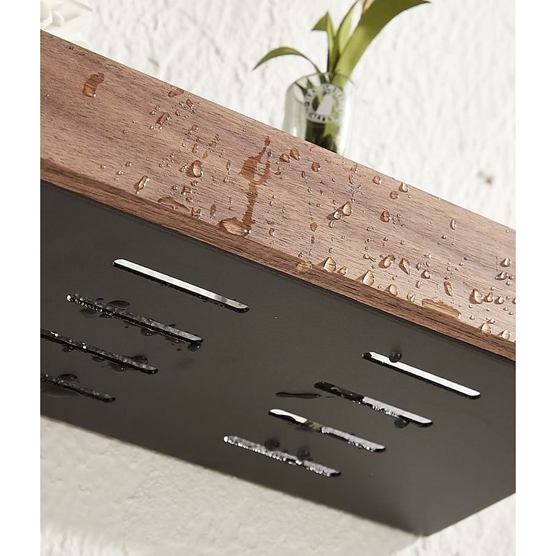 Shower Caddy Bathroom Shelves Wall Mounted Walnut Space Aluminum Shower Shelf Storage Organizer Rack Bathroom Kitchen Bathroom Hardware Pendant Shower Rack Corner Shelf 1pc3