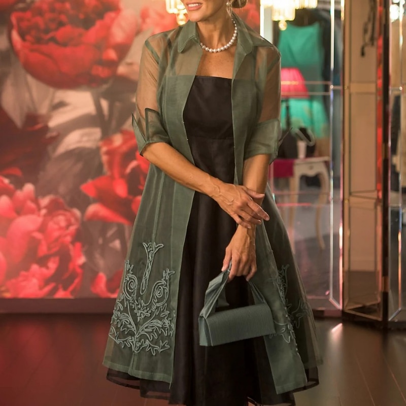 Shawl & Wrap Shawls Women's Wedding Guest Wrap Pure Elegant Sun Protection Half Sleeve Tulle Wedding Wraps With Embroidery For Party Evening Spring & Summer3