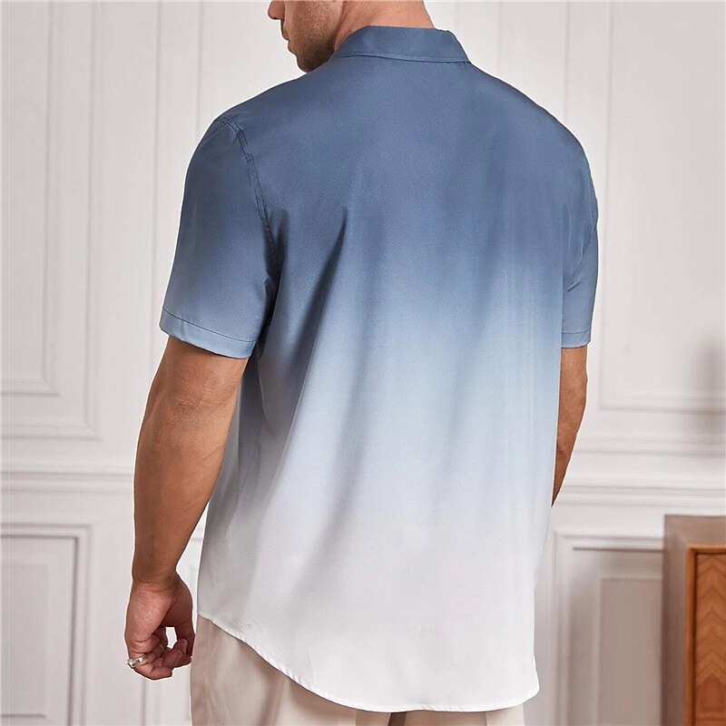 Men's Plus Size Summer Hawaiian Shirt Big and Tall Graphic Prints Turndown Print Short Sleeve Spring & Summer Tropical Fashion Hawaiian Outdoor Street Tops2