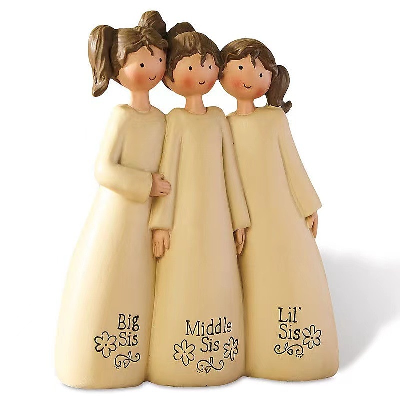 Sisters And Friends Sculpture Decorative Ornaments, Celebrating And Commemorating Friendship, Resin Crafts 2025 - $13.99