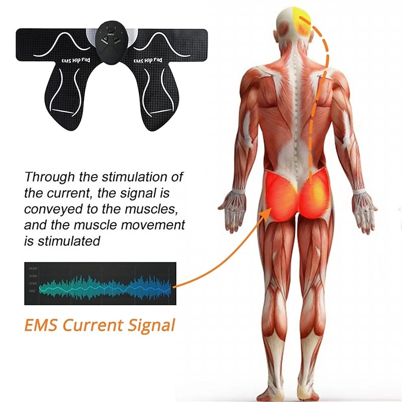 EMS Buttocks Abdominal Stimulator Fitness Body Slimming Massager Multi-functional Smart Electric Muscle Stimulator Hips Trainer3