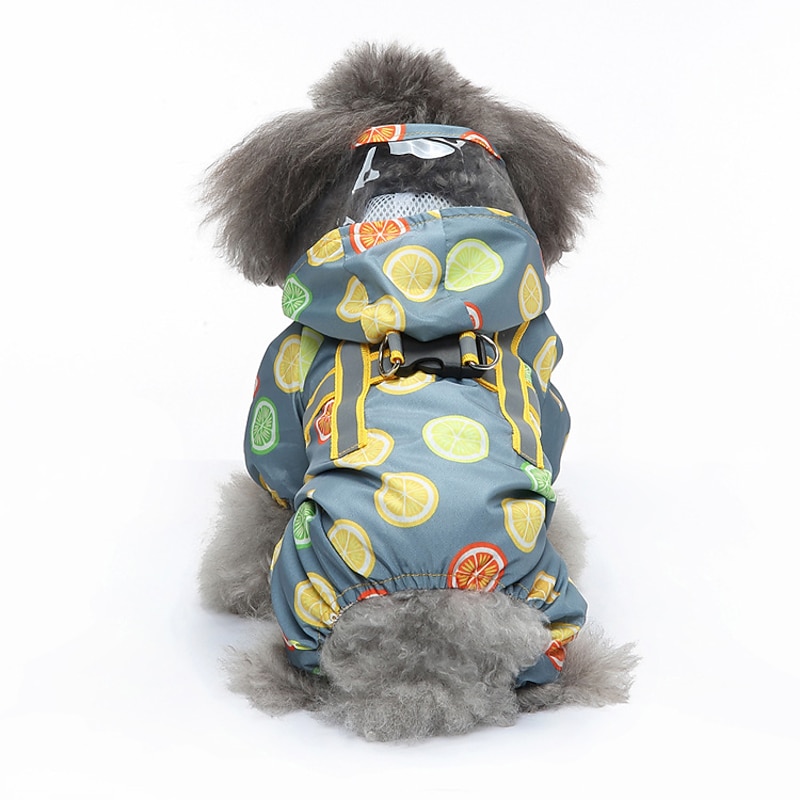 Dog Cat Rain Coat Rain Jacket Fashion Casual Reflective Waterproof Soft Washable Comfortable Outdoor Casual Daily Dog Clothing for Bichon Frise Pomeranian Baby Pet Papillon Small2