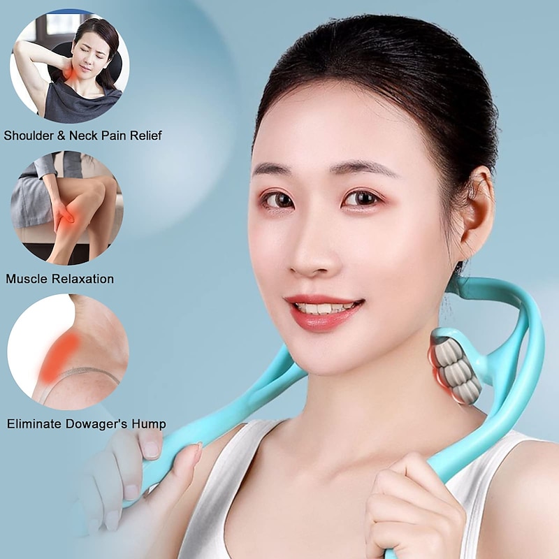 Neck Massager for Pain Relief Deep Tissue, Massagers for Neck and Back, Shoulder Massager, Lymphatic Drainage Massager, Masajeador De Espalda y Cuello, Neck Pain Relief, Neck and Shoulder Massager4