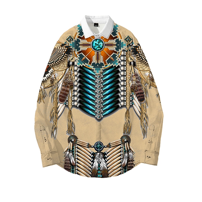 American Indian Native American Blouse / Shirt Print Graphic For Couple's Men's Women's Adults' 3D Print Casual Daily