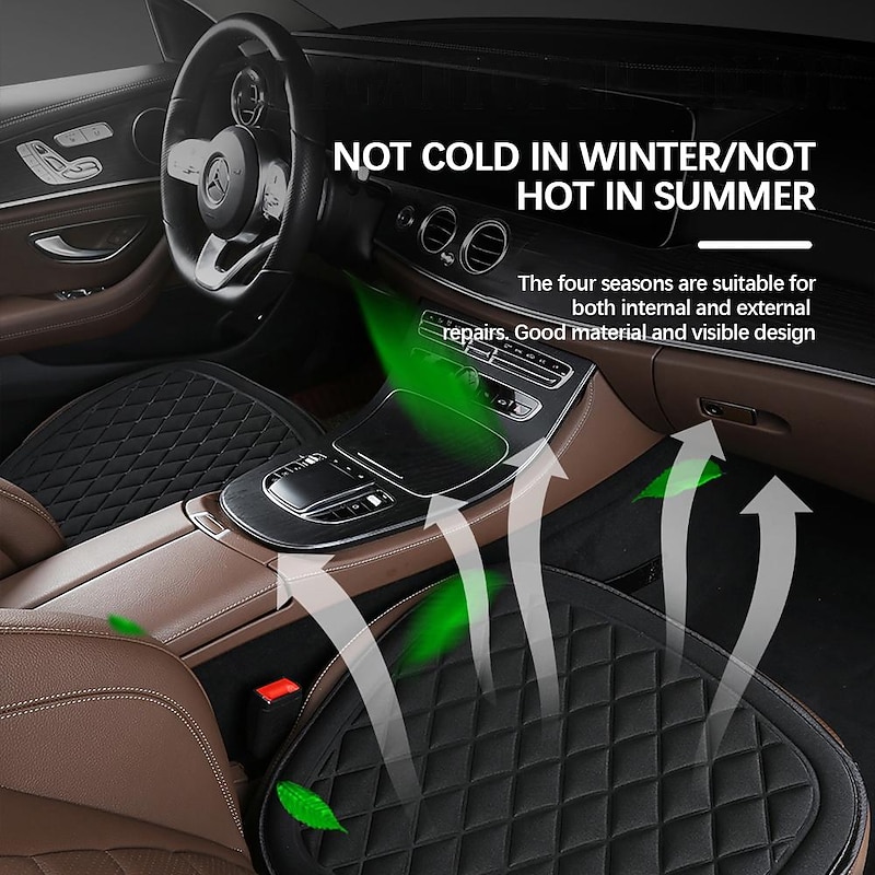 Soft Car Seat Cushion with Foam Padding, Non-Slip Seat Protector for Cars, Office Chairs, or Home2