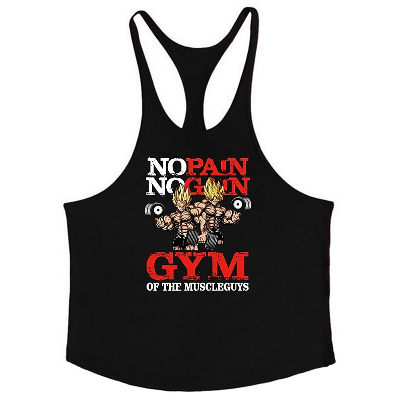 Men's Gym Workout Stringer Tank Top | 