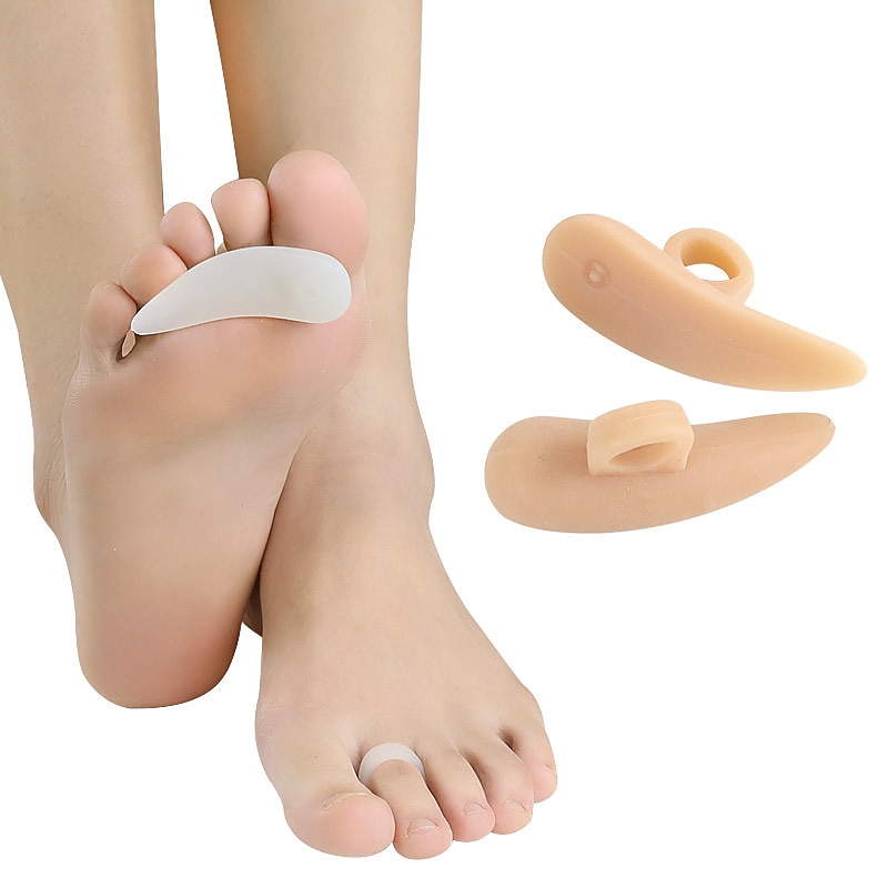 1PCGreat for Running Walking Stop Toe Pain Single Hole Snail Middle Toe Support Pad Sebs Hallux Valgus Hammer Toe Pad Hallux Valgus Toe Grip CorrectionColor Gel Toe Separators for Overlapping Toes Bun