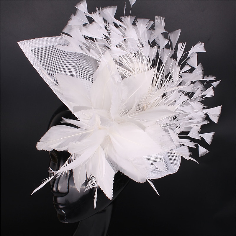 Fascinators Sinamay Wedding Tea Party Kentucky Derby Horse Race Ladies Day Vintage Fashion Handmade With Feather Headpiece Headwear2