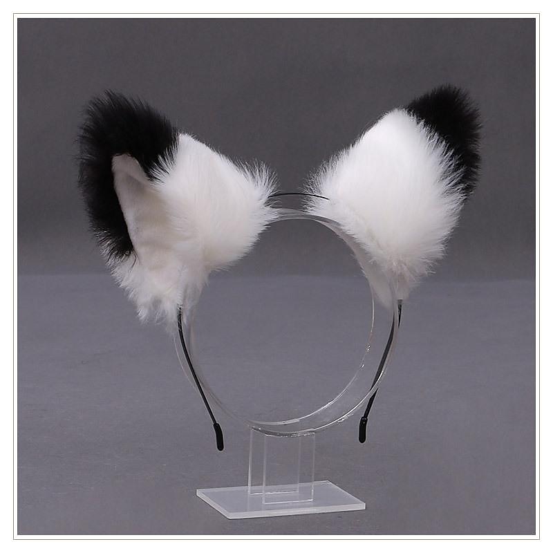Fox Clip Cat Ears Wolf Paws Cosplay Costume Halloween Fancy Party Costume Accessories cute lolita plush kc fox ear headdress animal ear accessories cat ear headband2