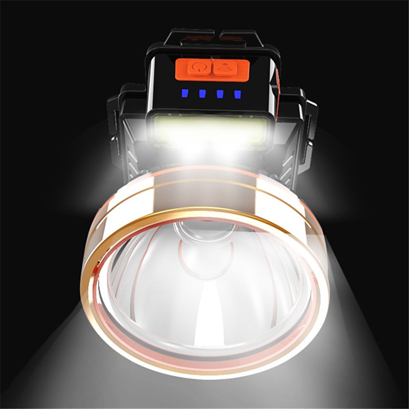 Headlamp Rechargeable LED Headlights USB for Adult Waterproof Torch Headlamp Flashlights for Outdoor Garden Mining Camping3