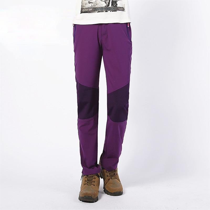 Women's Hiking Pants Trousers Patchwork Summer Outdoor Regular Fit Quick Dry Soft High Elasticity Comfortable Bottoms Full Length Elastic Waist Blue Purple Elastane Camping / Hiking Fishing Climbing4