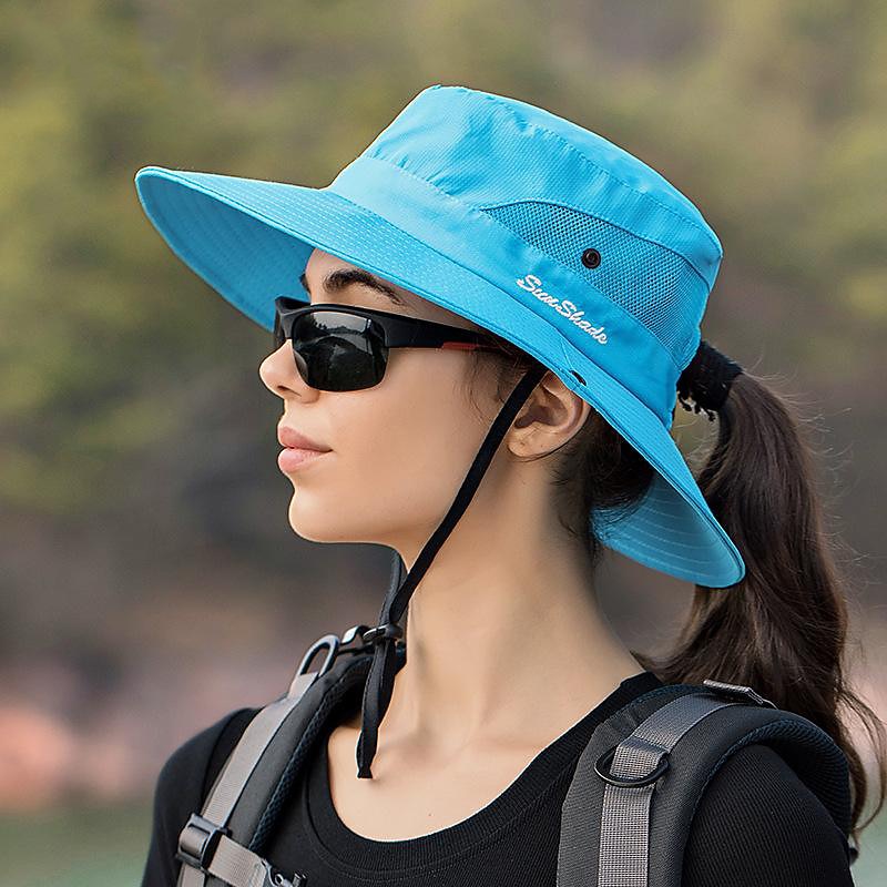 Sun Hat Bucket Hat Fishing Hat Hat Waterproof Portable UV Sun Protection Summer Men's Women's Fishing Activity2