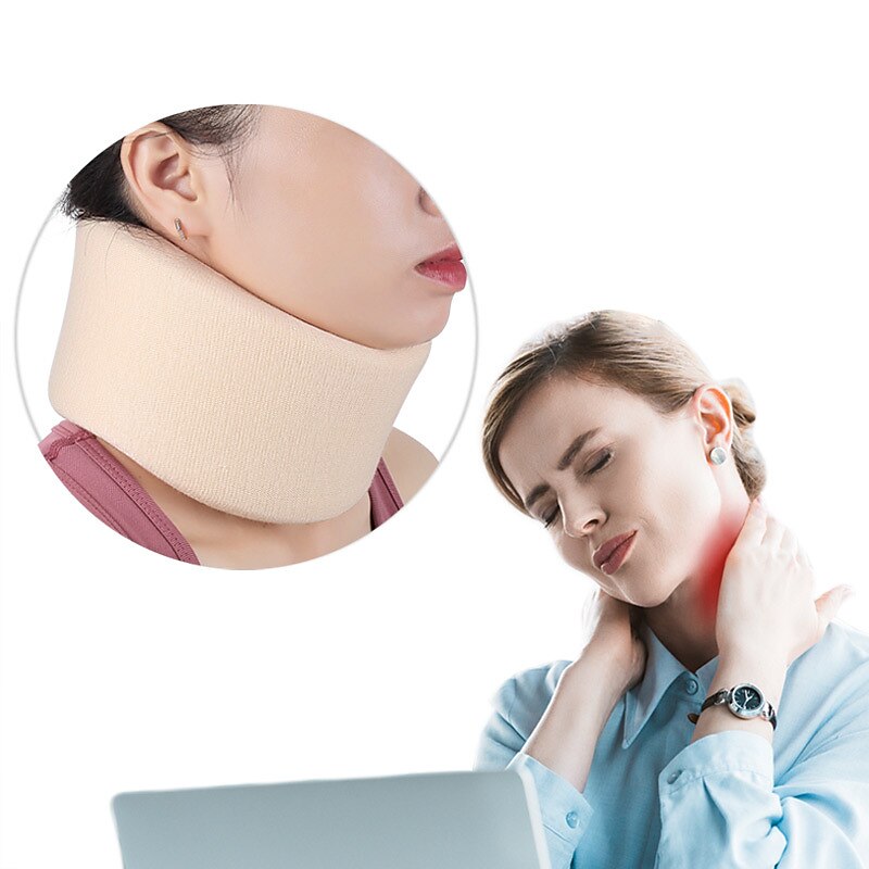 1PC Neck Brace Soft Neck Support Brace Cervical Collar Neck Protector Adjustable Sponge Neck Shoulder Relaxer Neck Collar Relieves Pain Spine Pressure for Sleeping Injury Home Office Use2