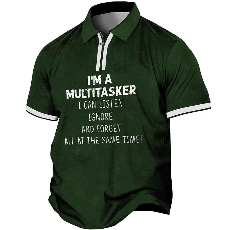 Men's Plus Size Polo Shirt Big and Tall Letter Turndown Button Short Sleeve Spring & Summer Sports Fashion Streetwear Designer Outdoor Street Tops2