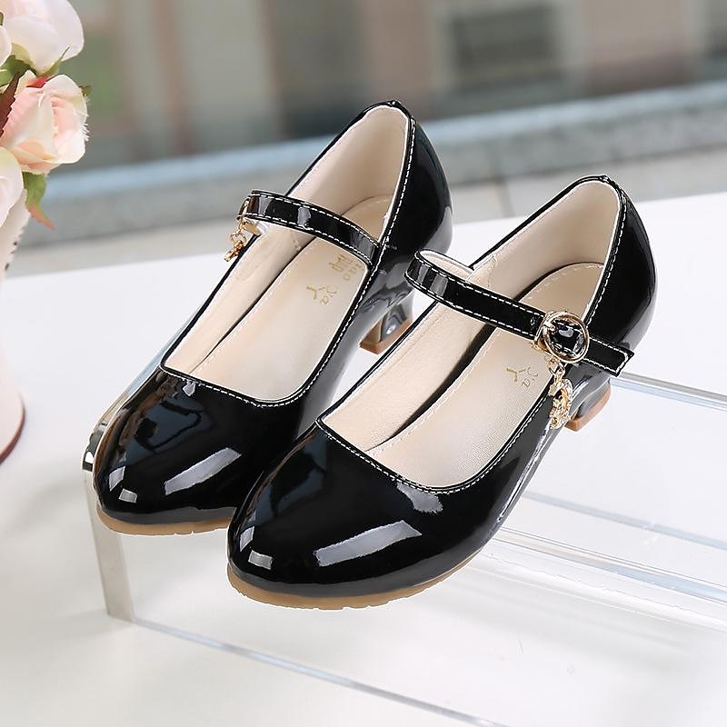 Girls' Patent Leather Mary Jane Dress Shoes with Ankle Strap | Elegant Party and Formal Footwear4