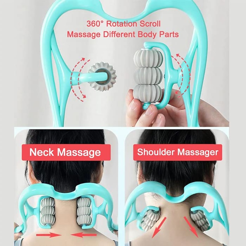 Neck Massager for Pain Relief Deep Tissue, Massagers for Neck and Back, Shoulder Massager, Lymphatic Drainage Massager, Masajeador De Espalda y Cuello, Neck Pain Relief, Neck and Shoulder Massager2